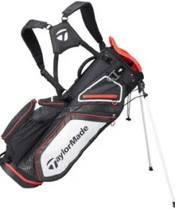 TAYLORMADE PRO 8.0 STAND BAG BLACK/WHITE/RED