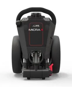 POWAKADDY 2022 MICRA PUSH CART-GUN METAL/RED TRIM -Golf Accessories Sales Store 40384 2