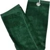Longridge Blank Luxury 3 Fold Golf Towel -Green