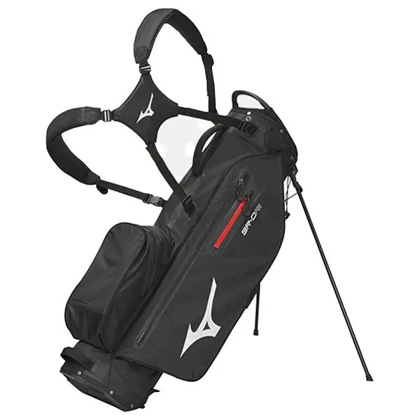 Mizuno BR-DRI FY21 Stand Bag Black Silver 1 Mizuno BR-DRI FY21 Stand Bag Black Silver