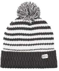 Callaway Pom Pom Beanie Charcoal/White