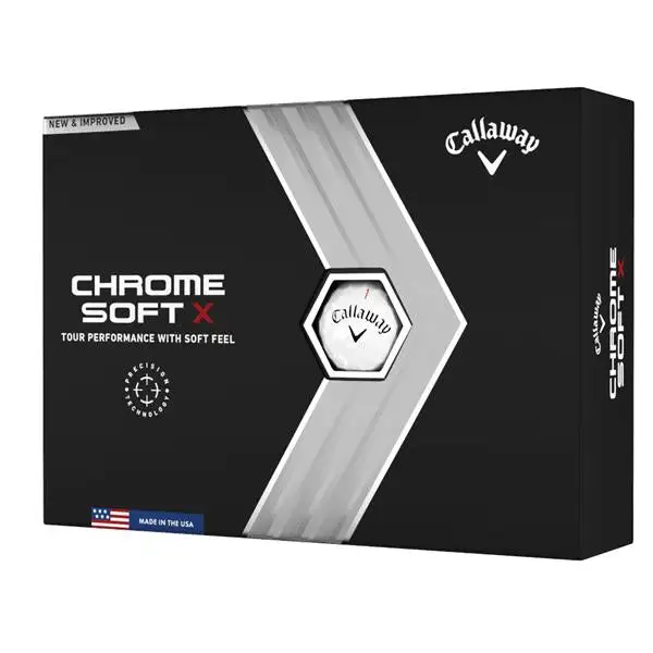 Callaway Chrome Soft X Ball White Golf Balls 22 ( 2 Dozen €99 ) 1 Callaway Chrome Soft X Ball White Golf Balls 22 ( 2 Dozen €99 )