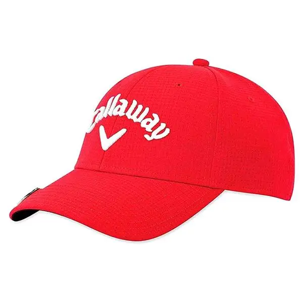 Callaway Gents Stitch Magnet Adj Cap Red 1 Callaway Gents Stitch Magnet Adj Cap Red