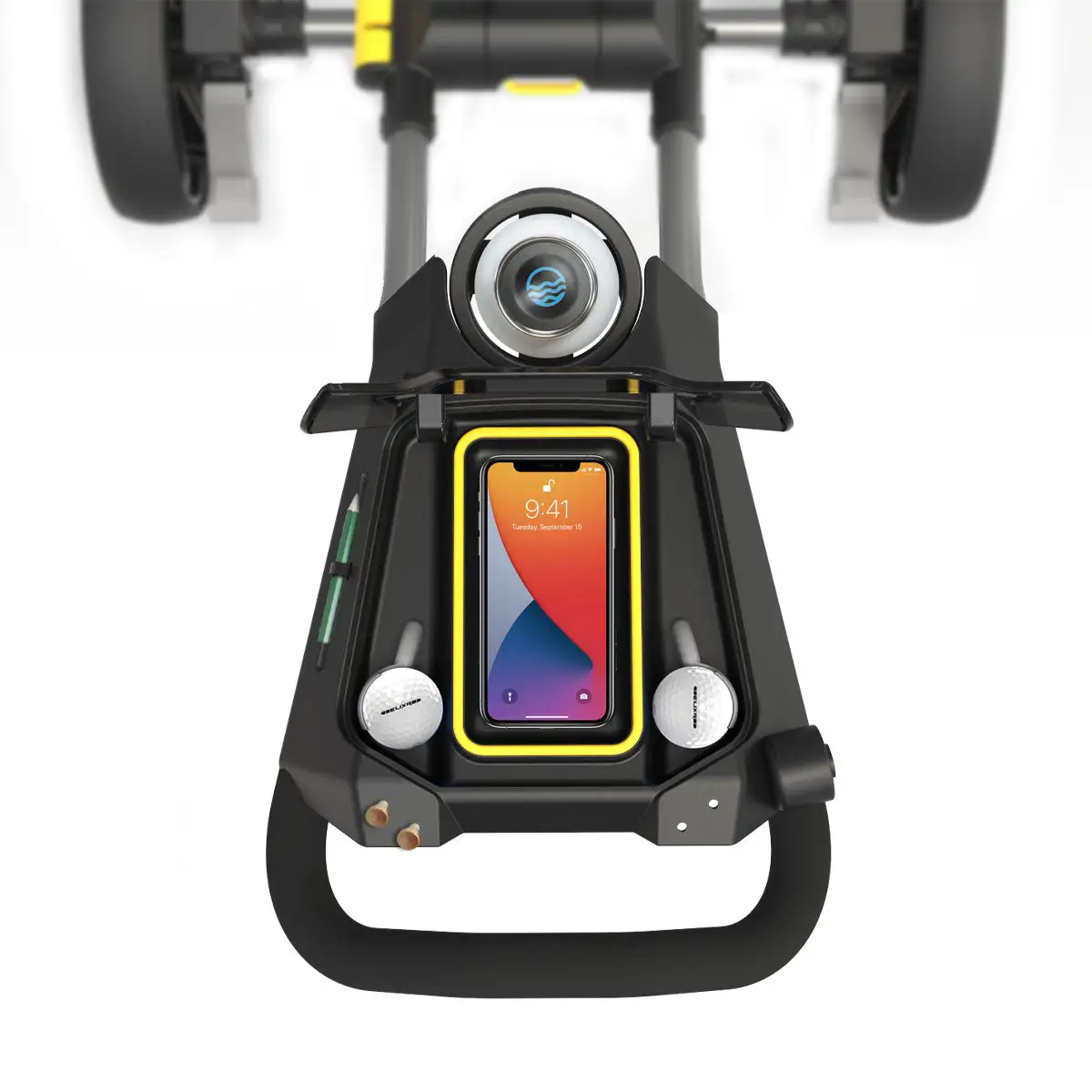 PowaKaddy 22 DXL Lite Fast Fold Push Cart Red Trim 5 PowaKaddy 22 DXL Lite Fast Fold Push Cart Red Trim - Image 5