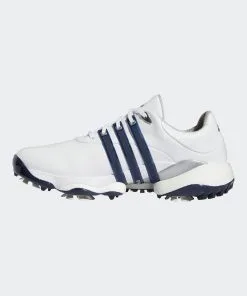 Adidas Gents Tour360 22 Shoes White/Silver/Teal -Golf Accessories Sales Store GV7247 photo side medial center transparent 2000x2000 ec0cebac ea5f 4d4c bd2e 6a13542081a9