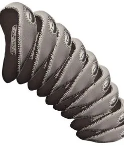 Longridge EZE IRON COVERS 10PCS BLACK/SILVER