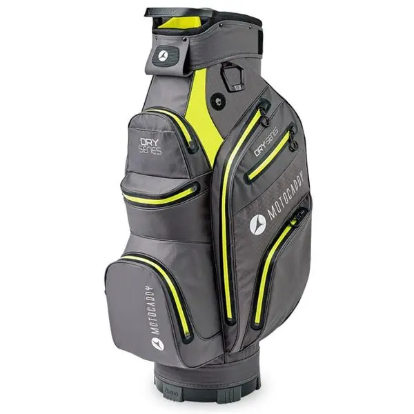 Motocaddy 23 Dry Series Cart Bag Charcoal - Lime 1 Motocaddy 23 Dry Series Cart Bag Charcoal - Lime