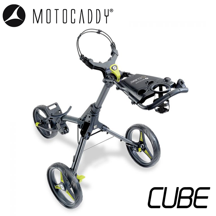 Motocaddy Cube Push Trolley Lime 1 Motocaddy Cube Push Trolley Lime