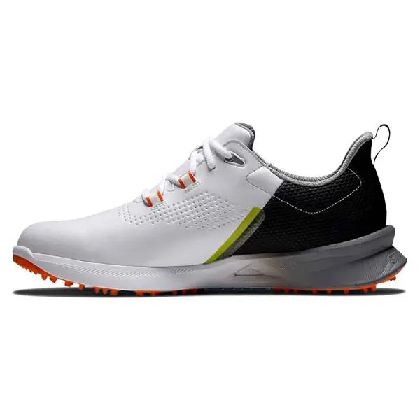 FootJoy Gents FJ Fuel Shoes White Black Orange 4 FootJoy Gents FJ Fuel Shoes White Black Orange - Image 4