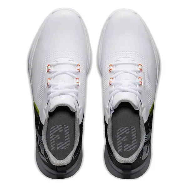 FootJoy Gents FJ Fuel Shoes White Black Orange 2 FootJoy Gents FJ Fuel Shoes White Black Orange - Image 2