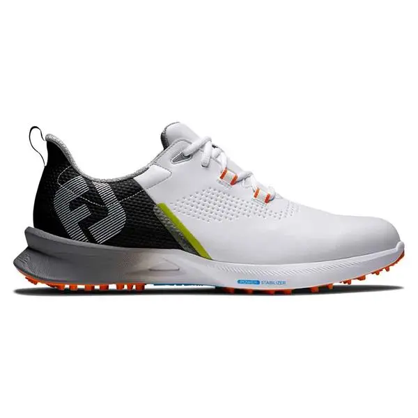 FootJoy Gents FJ Fuel Shoes White Black Orange 1 FootJoy Gents FJ Fuel Shoes White Black Orange