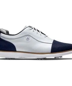 FootJoy Ladies FJ Traditions Shoes White - Navy
