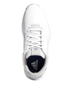 Adidas Gents S2G Laced Shoes White - Crew Blue -Golf Accessories Sales Store P FW6328ADIDASSHOESWHITEBLUEGENTS 3 L