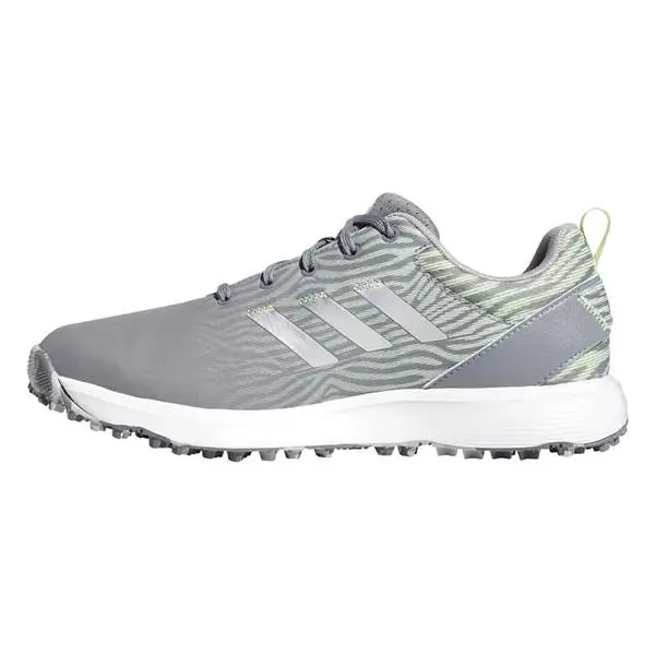 Adidas Ladies S2G Spikeless Lace Shoes Grey Three - Silver Met - Almost Lime 3 Adidas Ladies S2G Spikeless Lace Shoes Grey Three - Silver Met - Almost Lime - Image 3