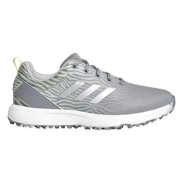 Adidas Ladies S2G Spikeless Lace Shoes Grey Three - Silver Met - Almost Lime 1 Adidas Ladies S2G Spikeless Lace Shoes Grey Three - Silver Met - Almost Lime