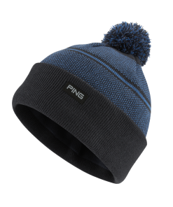 PING MEN'S HEWITT BOBBLE KNIT HAT Navy/Delph Blue