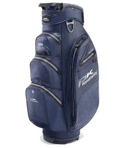 PowaKaddy Dri-Tech Cart Bag Gunmetal/Blue 22