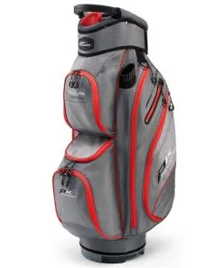 Powakaddy DLX-Lite Cart Bag Gunmetal Red