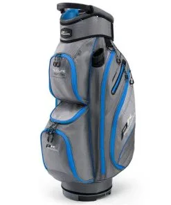 Powakaddy DLX-Lite Cart Bag Gunmetal Blue
