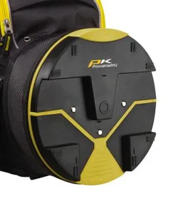 PowaKaddy X-Lite Bag Black/Titanium /Yellow -Golf Accessories Sales Store PowaKaddy Cart Bag Base X Lite Yellow