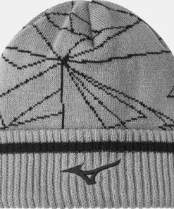 MIZUNO BREATH THERMO GRAPHIC BEANIE GREY