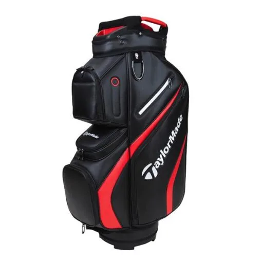TaylorMade Deluxe Cart Bag Black Red -Golf Accessories Sales Store TA21A0301002 L