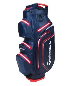 TaylorMade StormDry W/P Cart Bag Navy Red