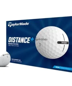 TaylorMade Distance + Golf Balls Dozen White