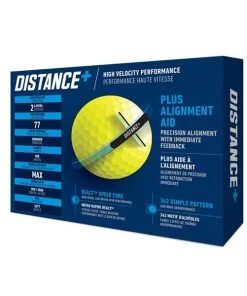 TaylorMade Distance + Golf Balls Dozen Yellow -Golf Accessories Sales Store TA21D0101002 2 L