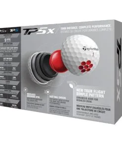 TaylorMade 2021 TP5x Golf Balls Dozen White 5 TaylorMade 2021 TP5x Golf Balls Dozen White -Golf Accessories Sales Store TA21D0104001 2 L