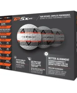TaylorMade TP5X Pix 2.0 Golf Balls Dozen White (2 Dozen €90) -Golf Accessories Sales Store TA21D0105001 2 L