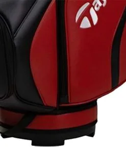 TaylorMade Deluxe Cart Bag Red - Black 5 TaylorMade Deluxe Cart Bag Red - Black -Golf Accessories Sales Store TA22A0308001 3 L