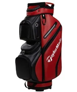 TaylorMade Deluxe Cart Bag Red - Black