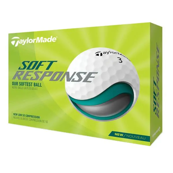 TaylorMade Soft Response 22 Golf Ball Dozen White 1 TaylorMade Soft Response 22 Golf Ball Dozen White