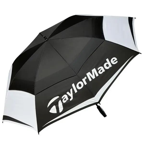TaylorMade64" Double Canopy Umbrella Black - White 1 TaylorMade64" Double Canopy Umbrella Black - White