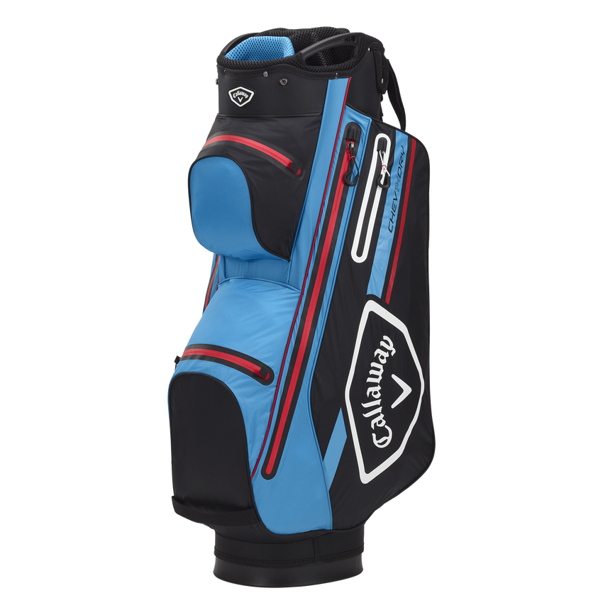 Callaway Chev Dry 14 Golf Cart Bag - Black/CYAN/Fire Red 1 Callaway Chev Dry 14 Golf Cart Bag - Black/CYAN/Fire Red