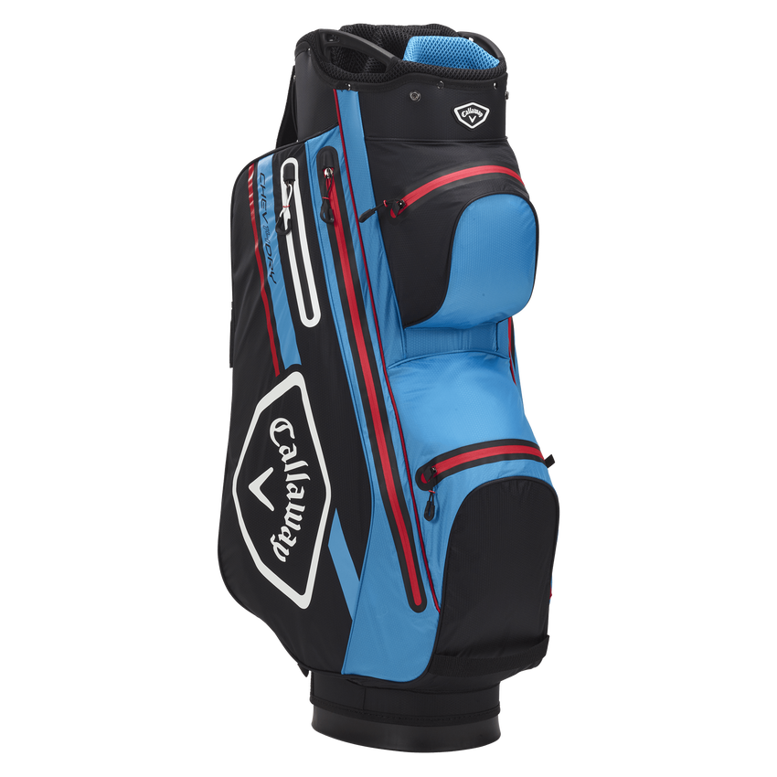 Callaway Chev Dry 14 Golf Cart Bag - Black/CYAN/Fire Red 2 Callaway Chev Dry 14 Golf Cart Bag - Black/CYAN/Fire Red - Image 2