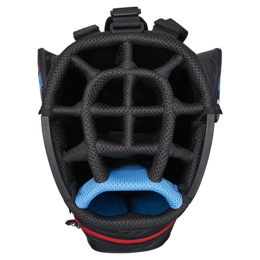 Callaway Chev Dry 14 Golf Cart Bag - Black/CYAN/Fire Red 3 Callaway Chev Dry 14 Golf Cart Bag - Black/CYAN/Fire Red - Image 3