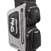 Ping Pioneer Monsoon 201 Cart Bag- Light Grey - Black-White
