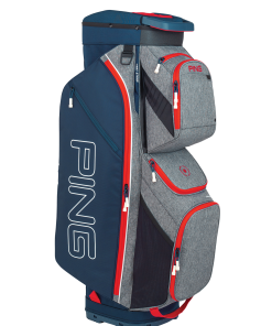 Ping Traverse 2020 Cart Bag Heather Grey/Navy/Scarlet