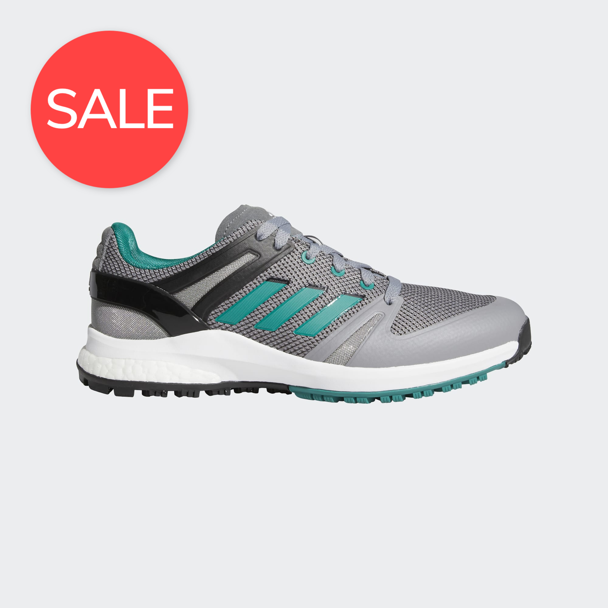 Adidas Gents EQT Spikeless Wide Fit Shoes Crew White - Grey/green/black 1 Adidas Gents EQT Spikeless Wide Fit Shoes Crew White - Grey/green/black