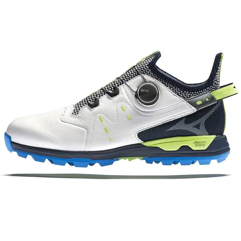Mizuno Wave Hazard Pro Boa Waterproof Spikeless Shoes - White/Neo Lime 1 Mizuno Wave Hazard Pro Boa Waterproof Spikeless Shoes - White/Neo Lime