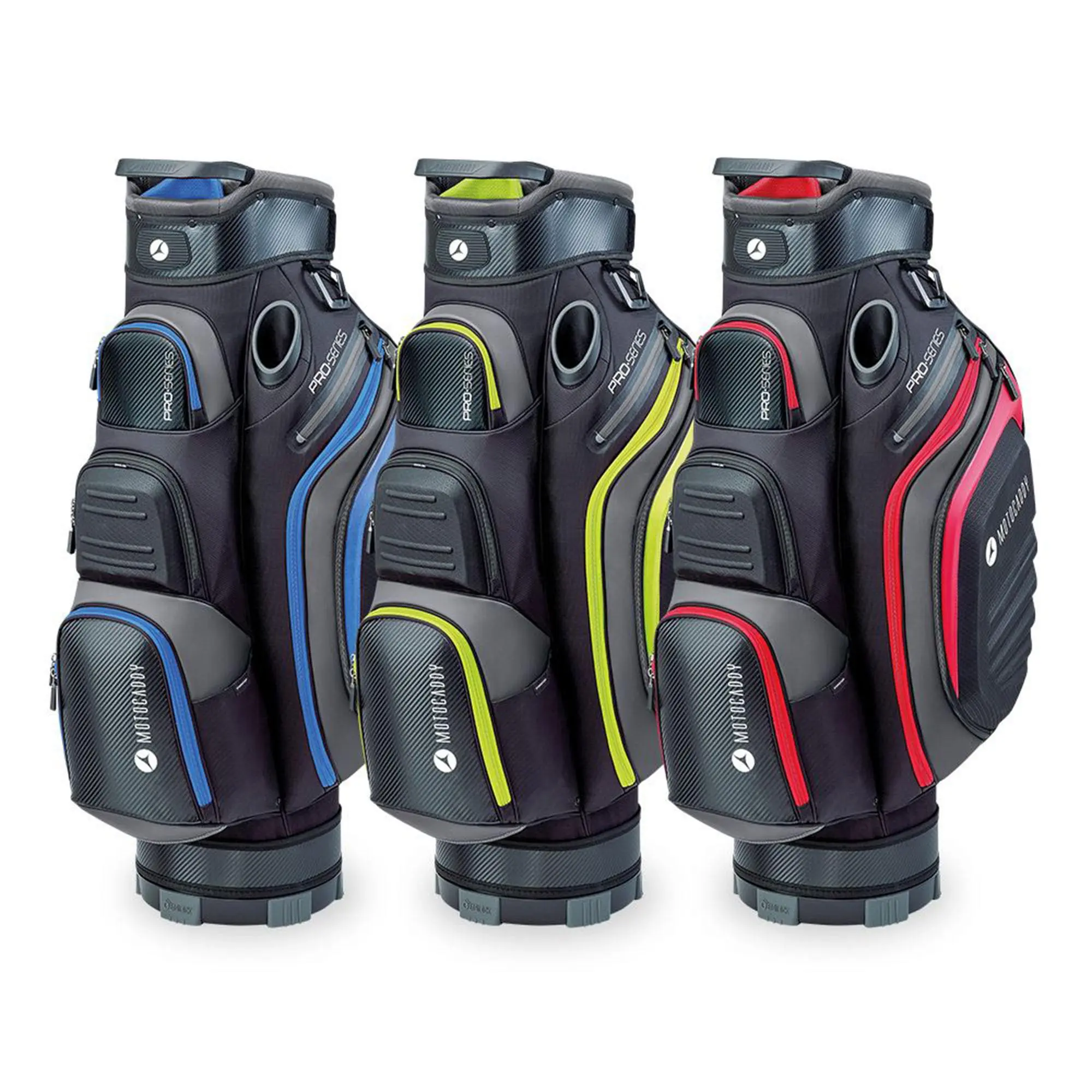 Motocaddy Pro Series Cart Bag Black Blue 2 Motocaddy Pro Series Cart Bag Black Blue - Image 2